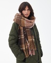 Barbour Echarpe tartan boucle scarf chocolate tartan