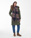 Barbour Echarpe Lonnen check wrap pink dahlia