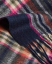 Barbour Echarpe Lonnen check wrap pink dahlia
