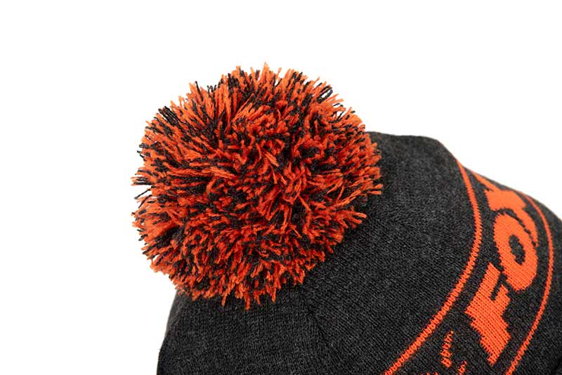 Fox Bonnet bobble collection black orange