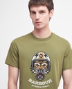 Barbour T-shirt international socket olive branch