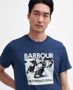 Barbour T-shirt international chisel washed cobalt