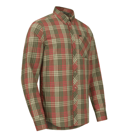 Blaser Chemise levin brown red checkered