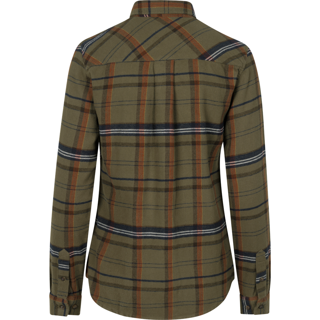Seeland Chemise skye flannel highseat grizzly brown terracotta check