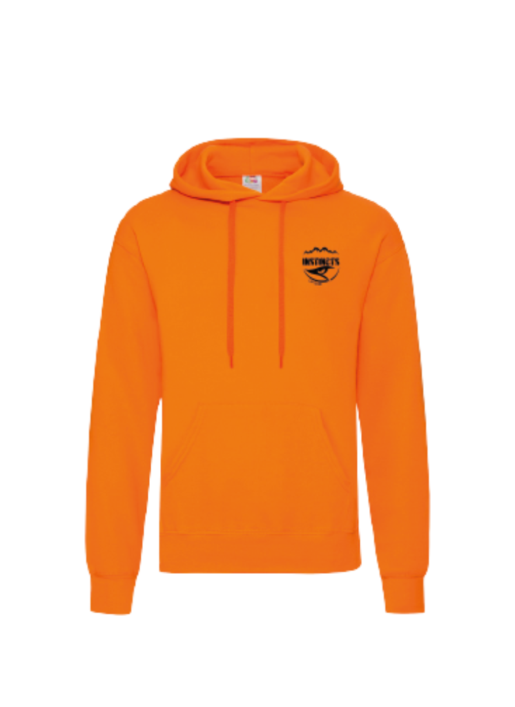 INSTINCTS Chasse Sweat orange scène sanglier