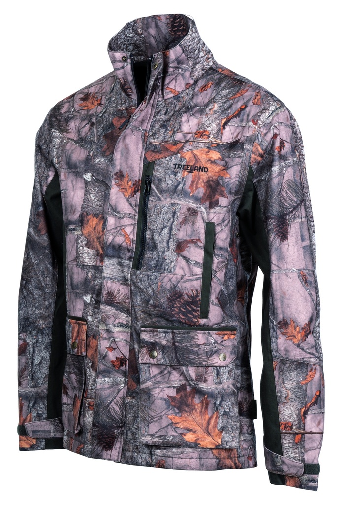 Treeland Veste bicolore camo forest/vert