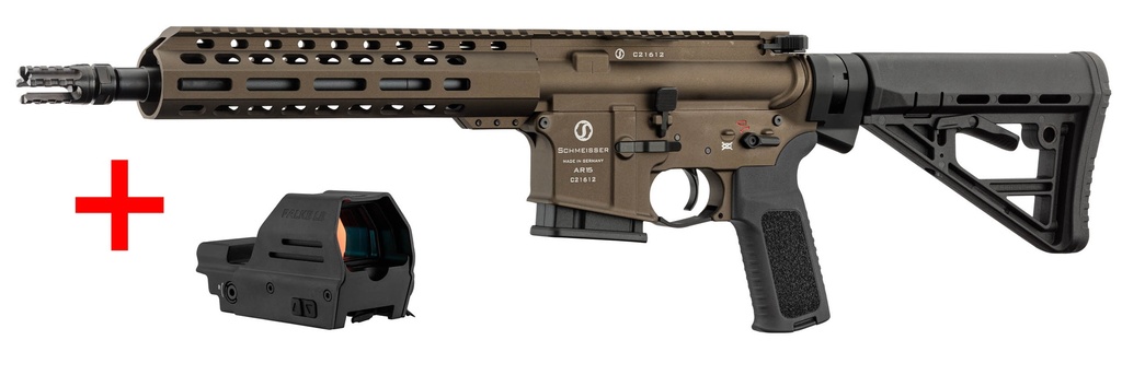 Schmeisser Pack AR15 S4F M-Lok bronze 10.5''