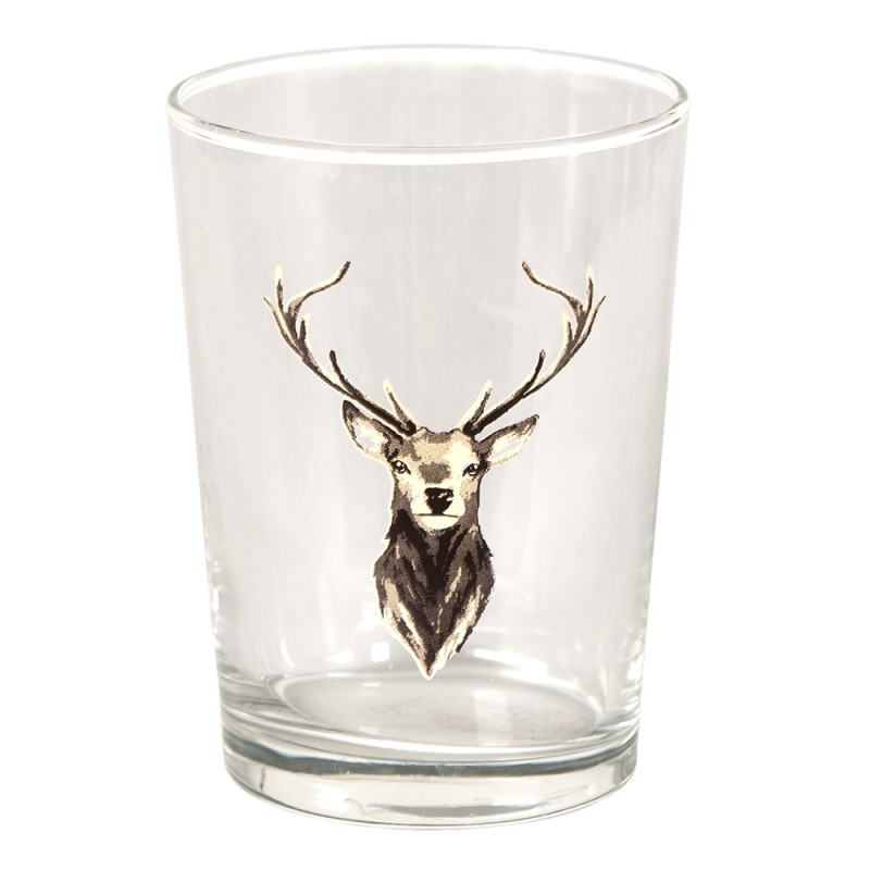 Serie de 6 verres à eau decor chasse