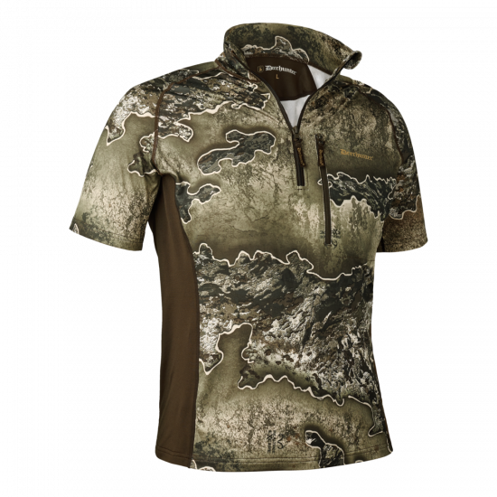 Deerhunter T-shirt excape avec col zippé realtree