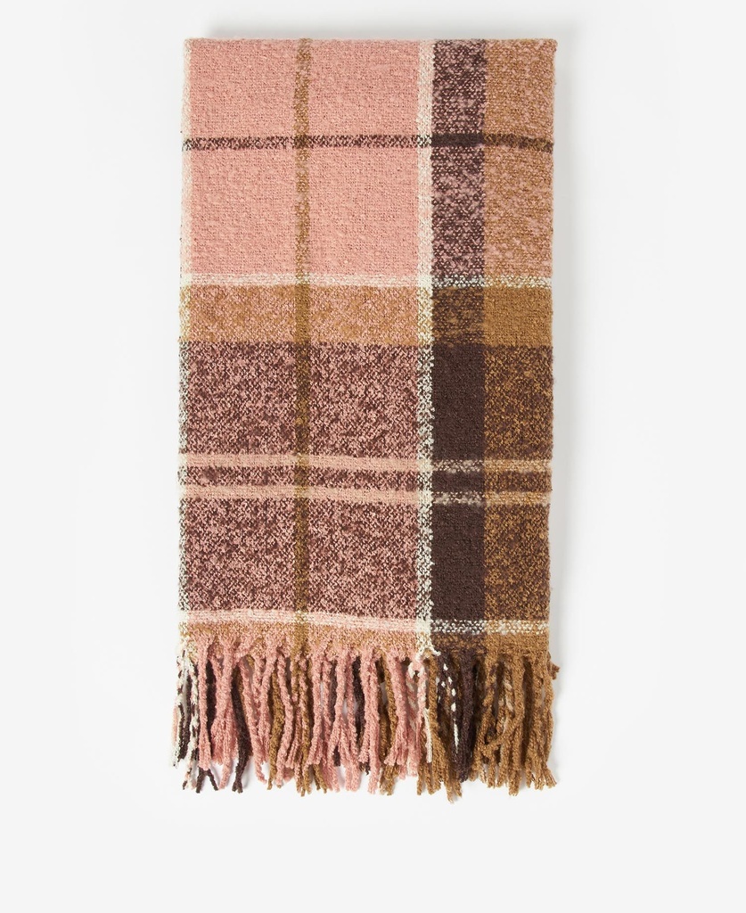 Barbour Echarpe tartan boucle scarf chocolate tartan
