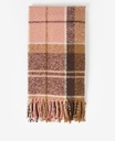 Barbour Echarpe tartan boucle scarf chocolate tartan