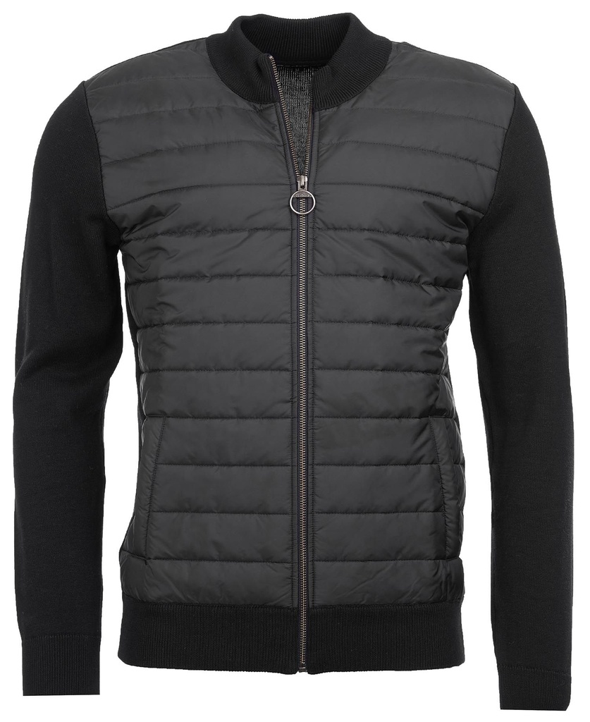 [71390049/M] Barbour Essential carn baffle zip thru black (M)