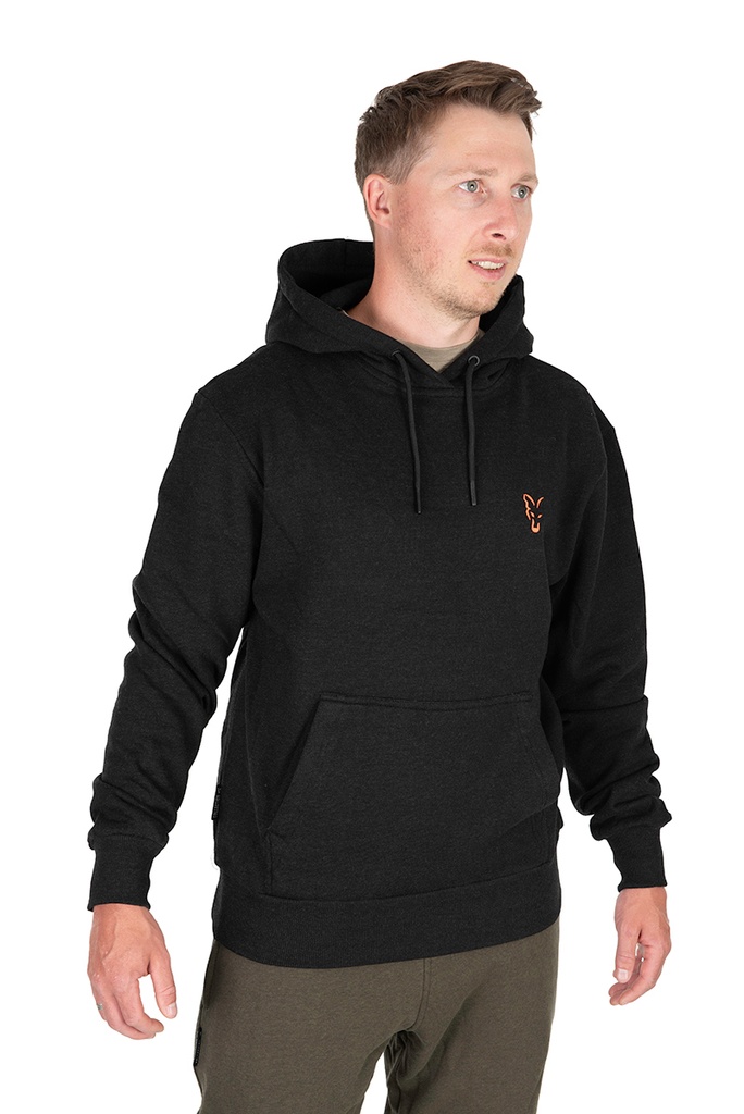 [6439367/S] Fox Collection hoody black orange (S)