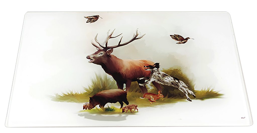 Planche à découper verre cerf