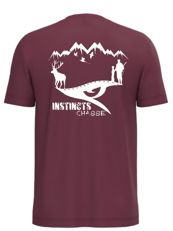 Instincts Chasse T-shirt Burgundy