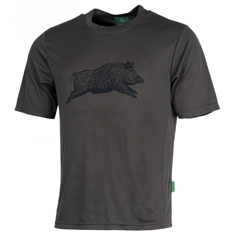 Treeland T-shirt vert sanglier enfant