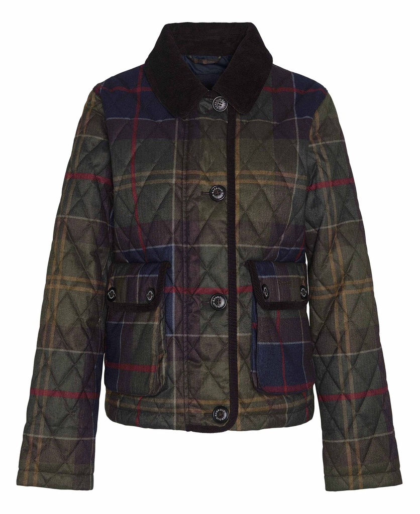 [71390061/08] Barbour Fitted beadnell quilt sage (copie) (XS)