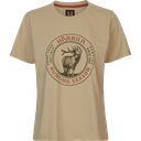 Harkila T-shirt stag badge sand