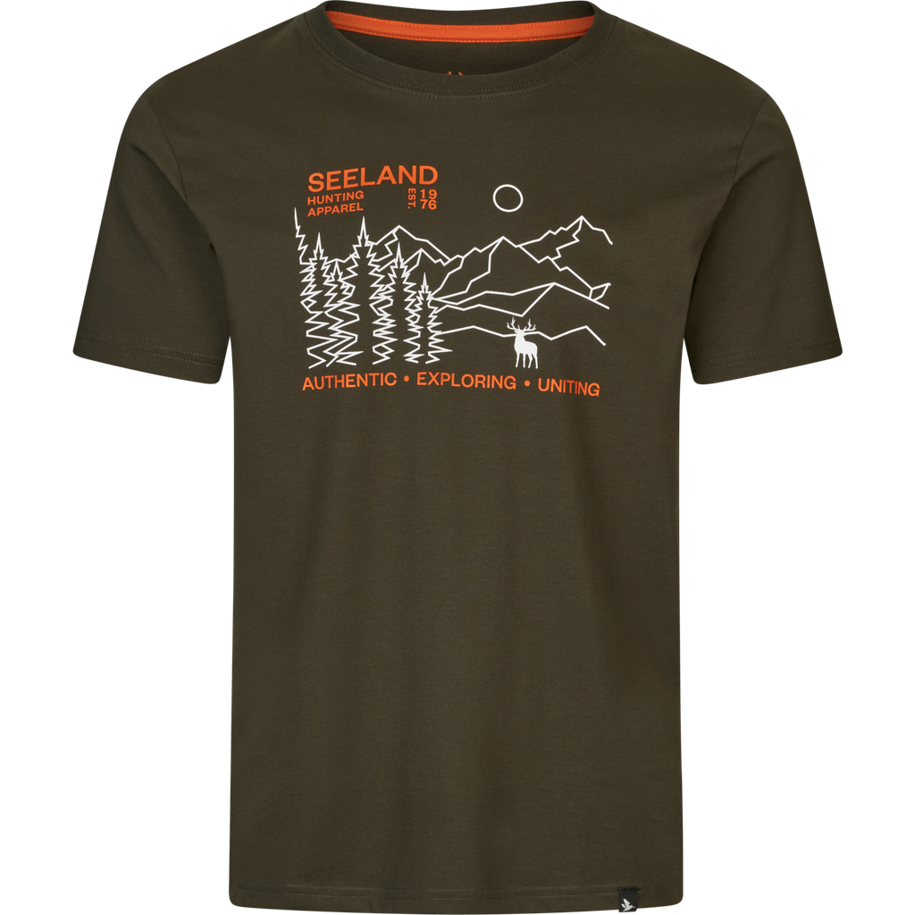 Seeland T-shirt paysage pine green
