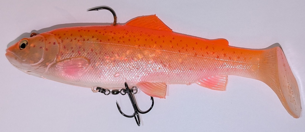 [M0811743/CA] Savage Gear 3D trout rattle shad 205 (clear albino)