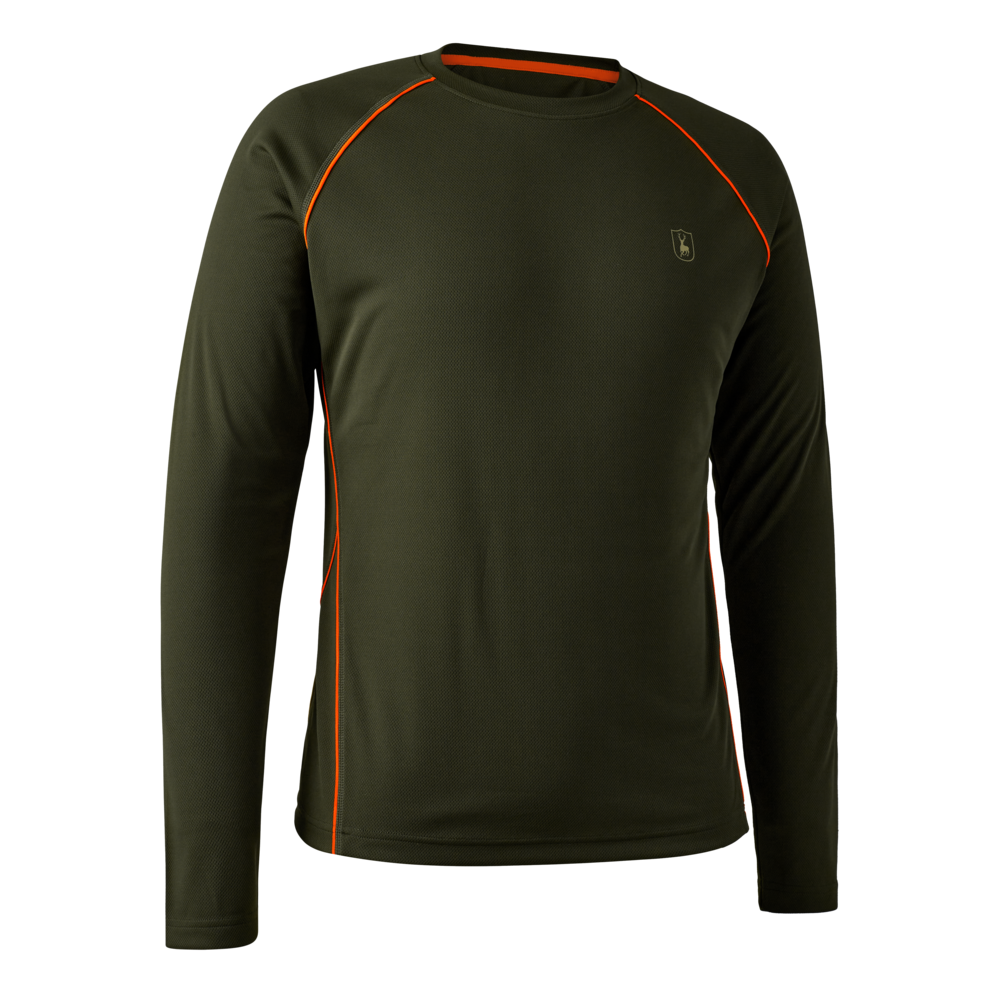 Deerhunter T-shirt chamois LS forest green