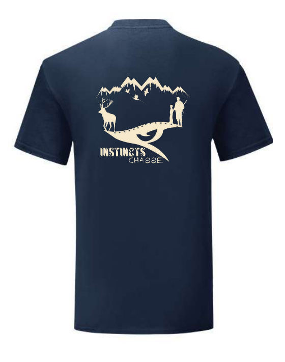 INSTINCTS Chasse T-shirt Bleu Enfant
