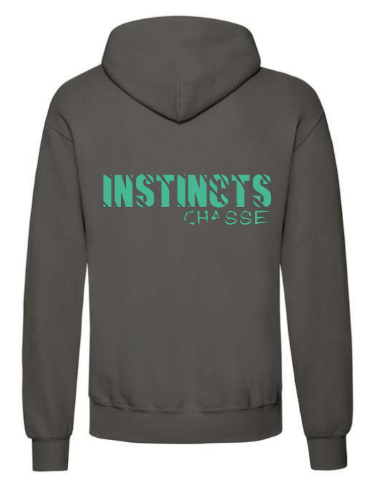 INSTINCTS Chasse Sweat gris