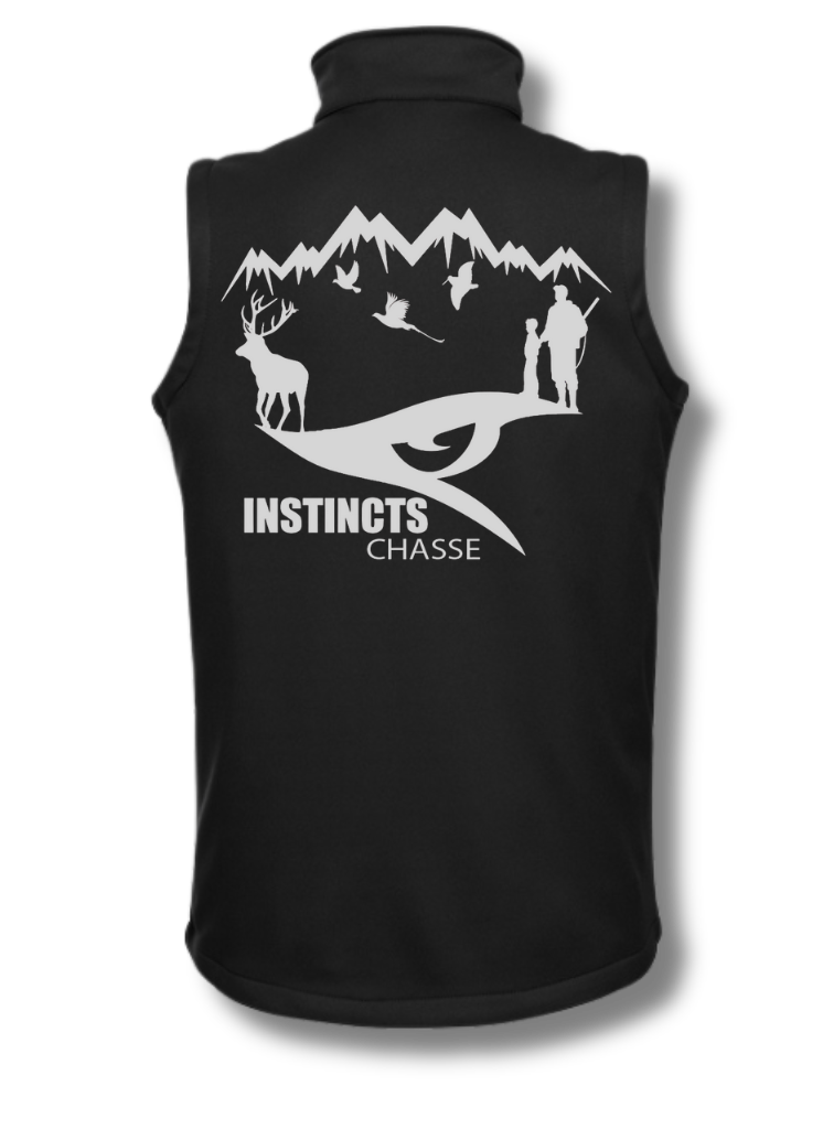 INSTINCTS Chasse Gilet noir
