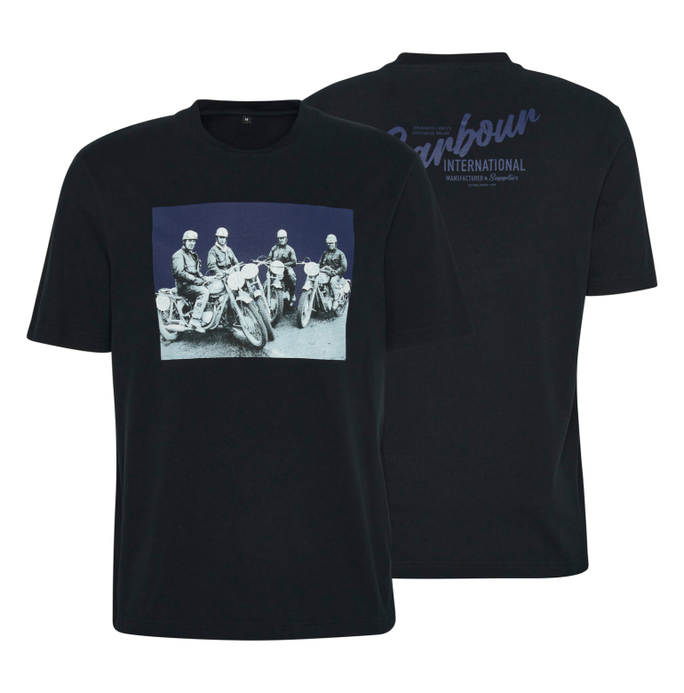 Barbour International pistol tee-shirt black