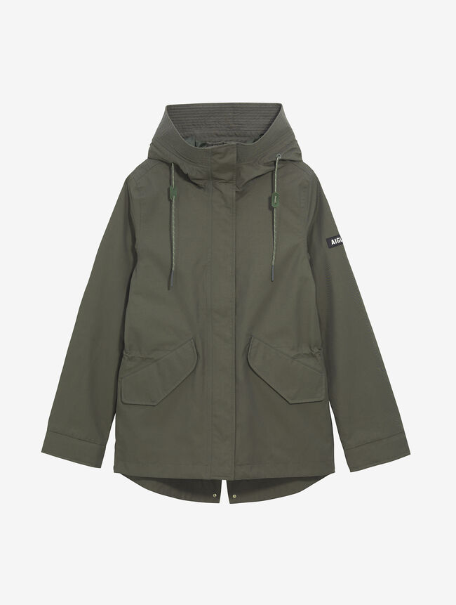 Aigle Parka MTD mi longue à capuche empire