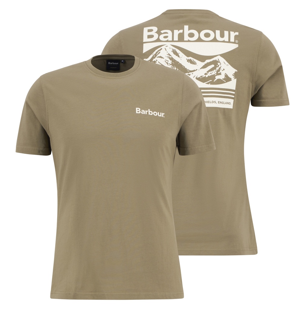 Barbour Tee-shirt camber graphic grey olive