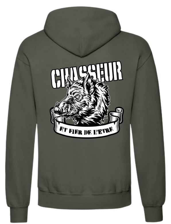 INSTINCTS Chasse Sweat Vert Chasseur