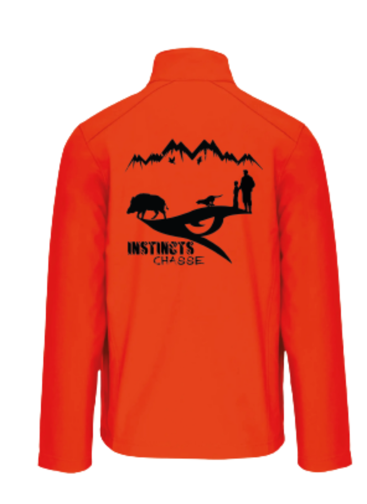 [4909001/S] INSTINCTS Chasse Veste Softshell Orange (S)