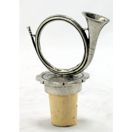 Bouchon trompe de chasse étain