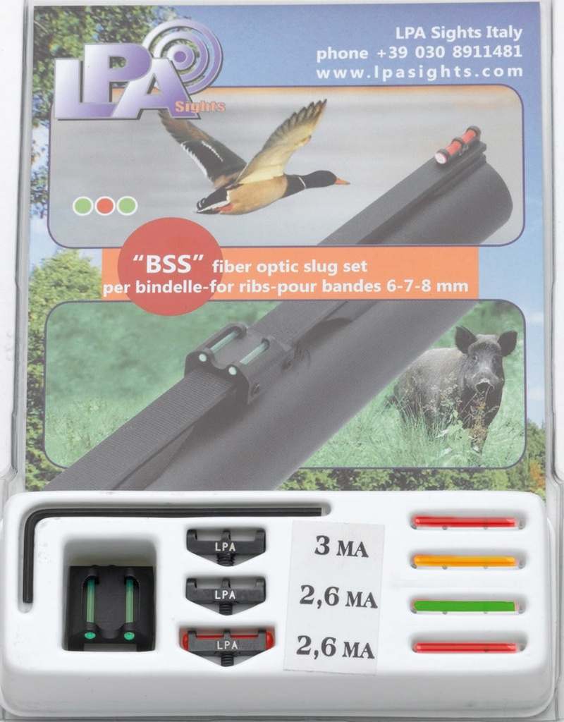LPA sights Set slug hausse + guidon