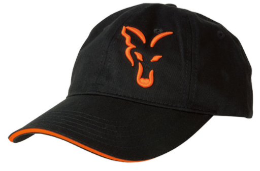 Fox Baseball cap black orange