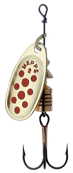 [M0121687/00] Mepps Comet (points rouges, or, n°00)