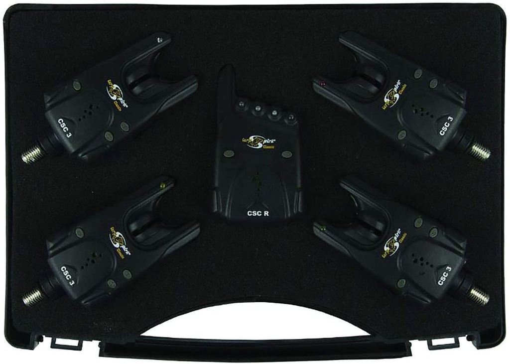Carp Spirit Coffret 4 detecteurs CSC 3 + centrale