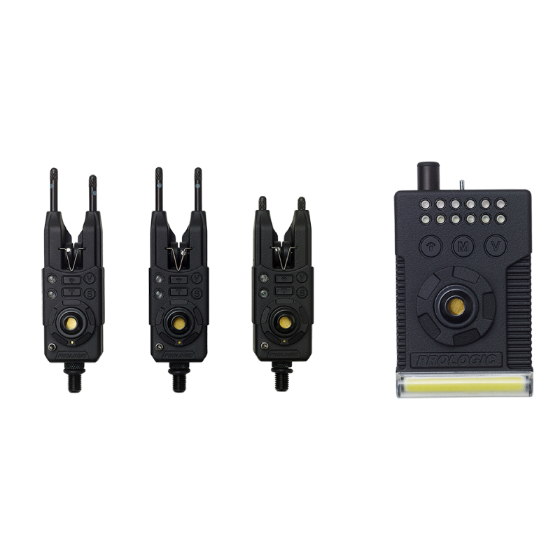Prologic Fulcrum RMX-Pro bite alarm presentation set 3+1