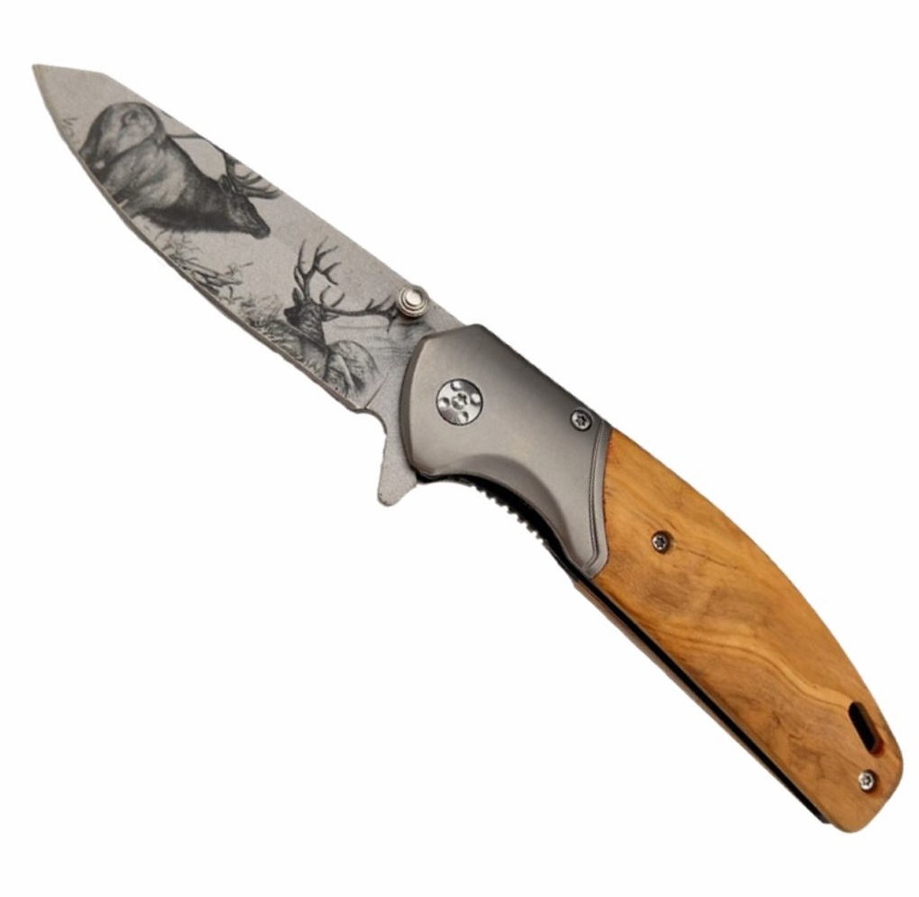 Couteau pliant bois cerf