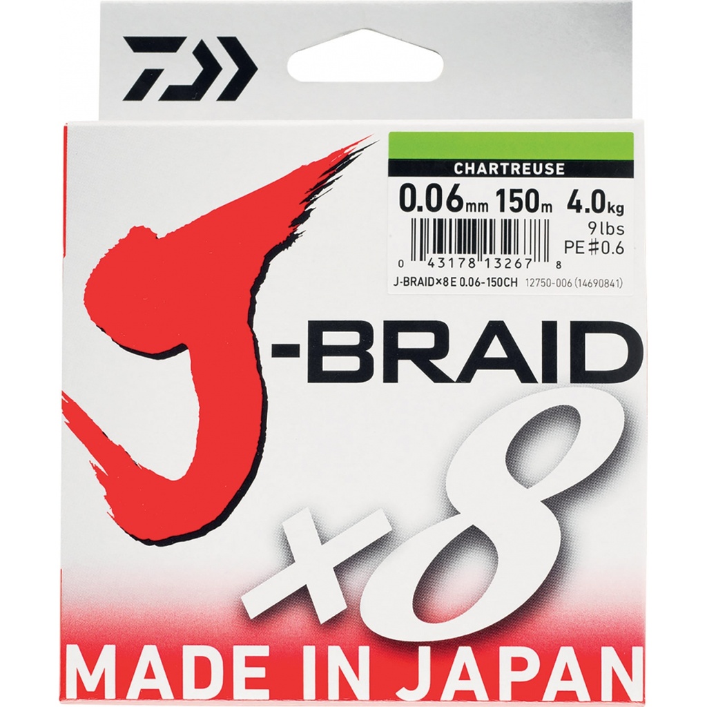 [2181183/24] Daiwa Tresse J Braid 8b 150m (vert, 24/100)