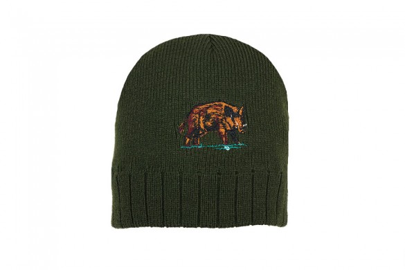 Bonnet theme chasse vert