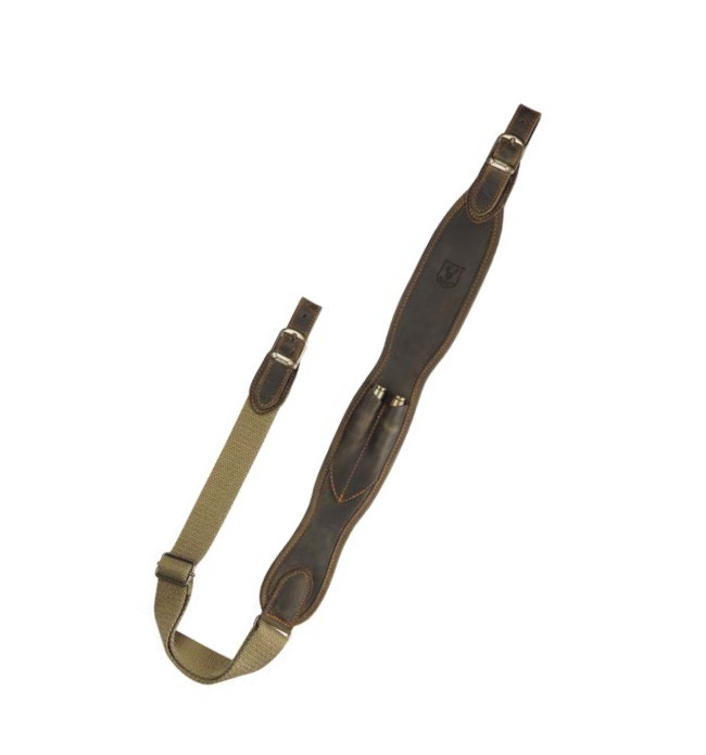 Riserva Bretelle carabine 2 tubes cuir vintage