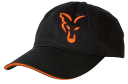 [6439443] Fox Baseball cap black orange