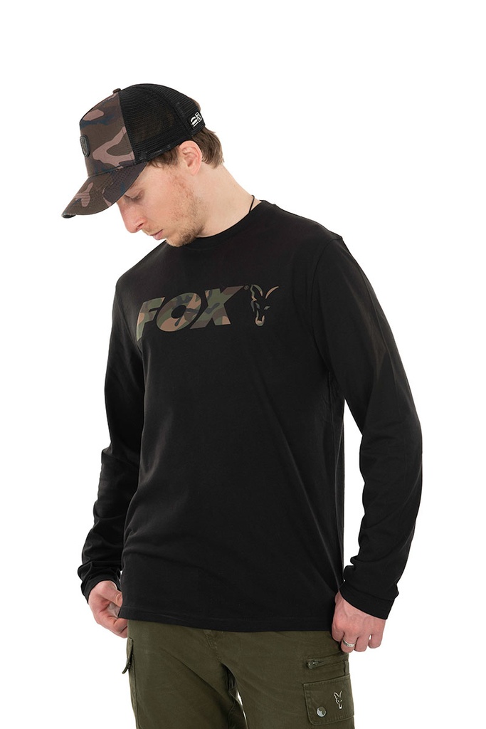 T-shirt Homme Fox – Noir, Taille XL, Manches Courtes, Coton