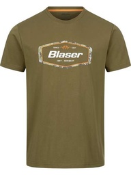 Blaser T-shirt badge 24 dark olive