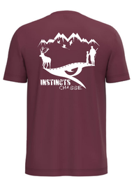 Instincts Chasse T-shirt Burgundy