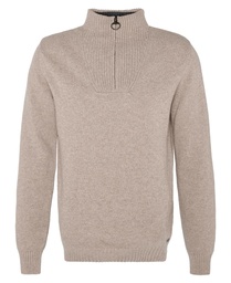Barbour Nelson essential half zip jumper stone