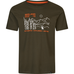 Seeland T-shirt paysage pine green