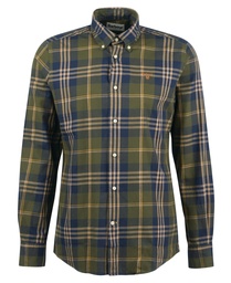 Barbour Edgar tailored checked olive